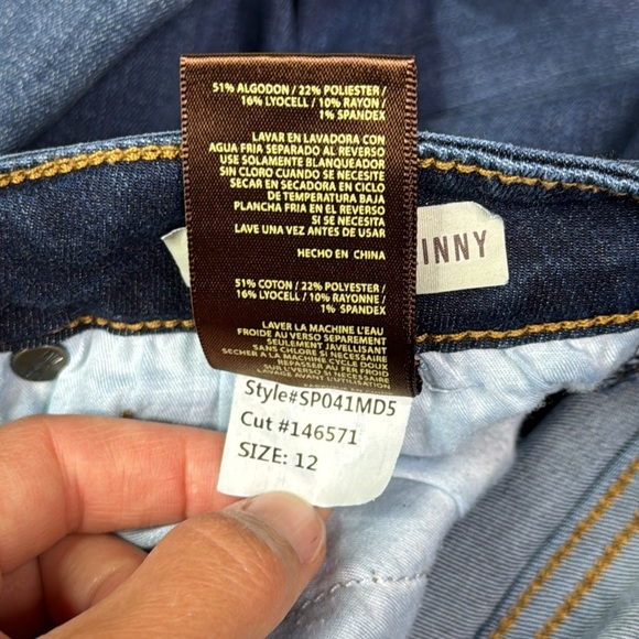 KUT Toothpick Skinny Dark Wash Jeans Size 12 - Picture 11 of 11